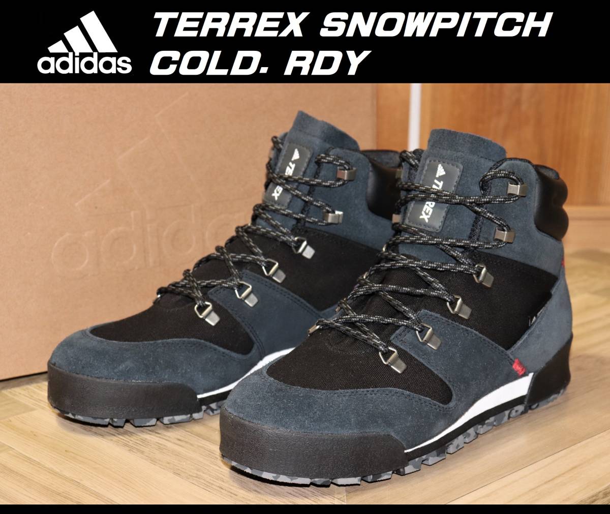 即決【未使用】 adidas ★ TERREX SNOWPITCH COLD. RDY US9.5/27.5cm ★ アディダス テレックス スノーピッチ ブーツ プリマロフト FV7957_画像1