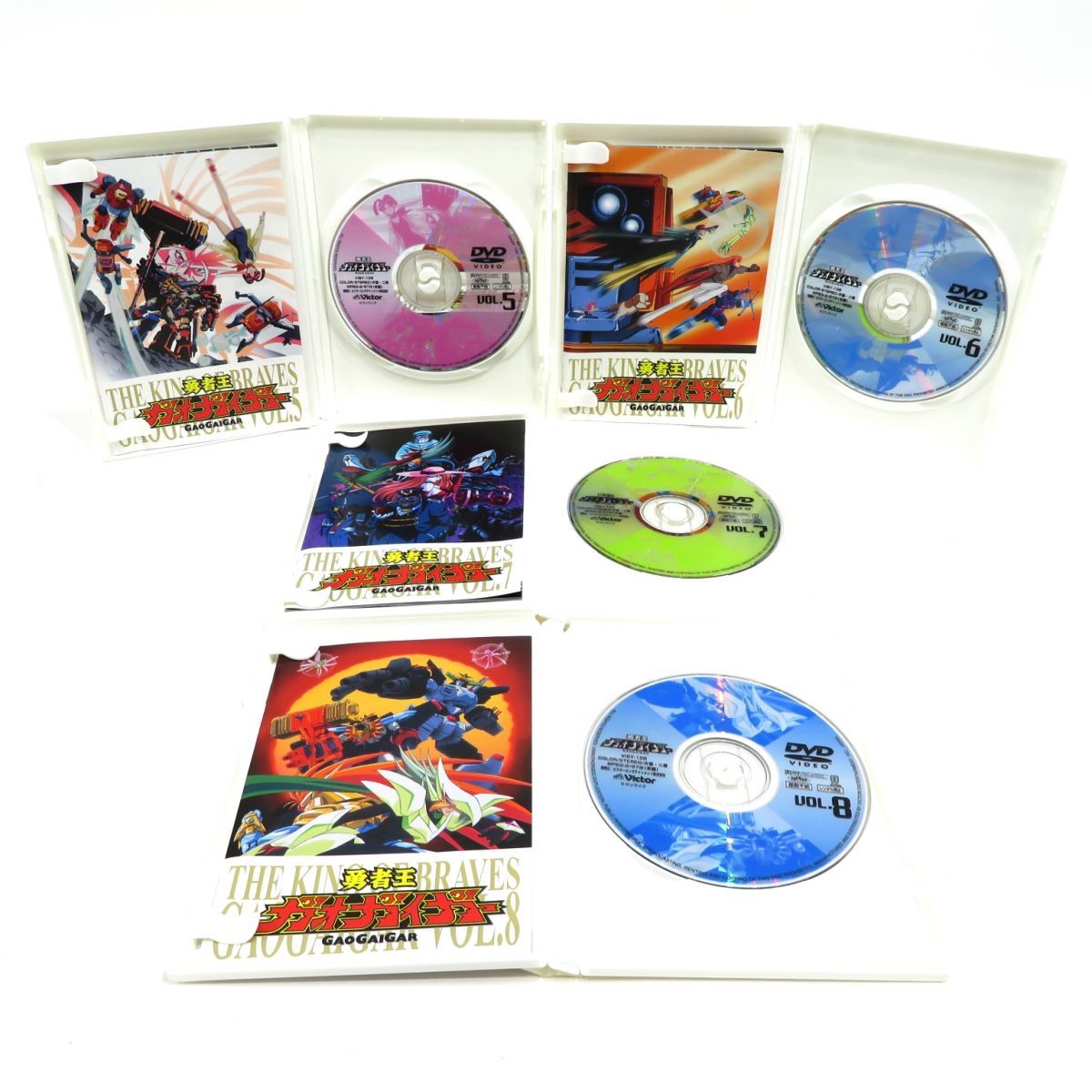 019s DVD 勇者王ガオガイガー DVD-BOX 1～12巻＆海のヴァルナ―/金の牙、銀の爪 ムービーシーン集 計13本 セット ※中古_画像6