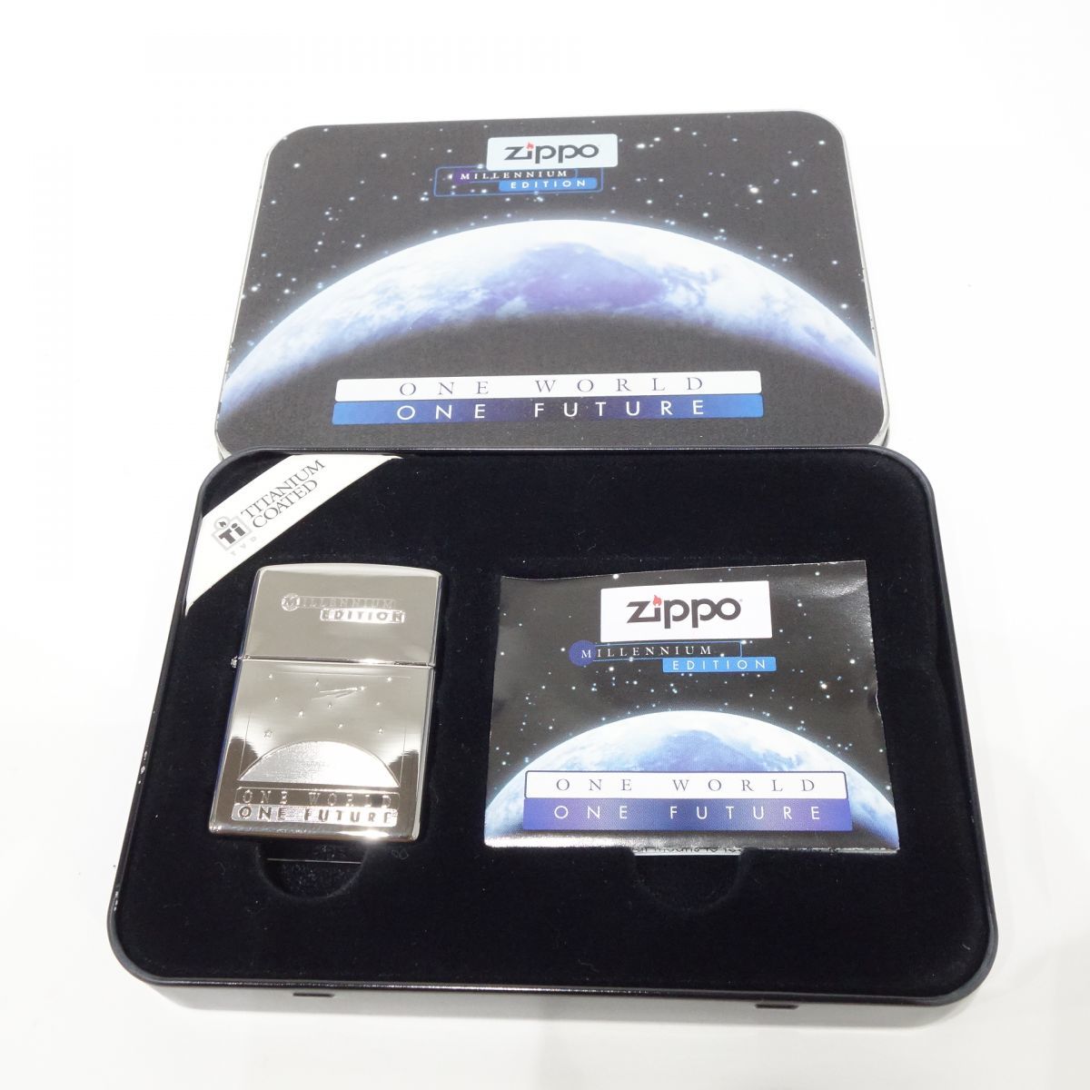 108【未使用】Zippo ジッポー ONE WORLD ONE FUTURE ミレニアム