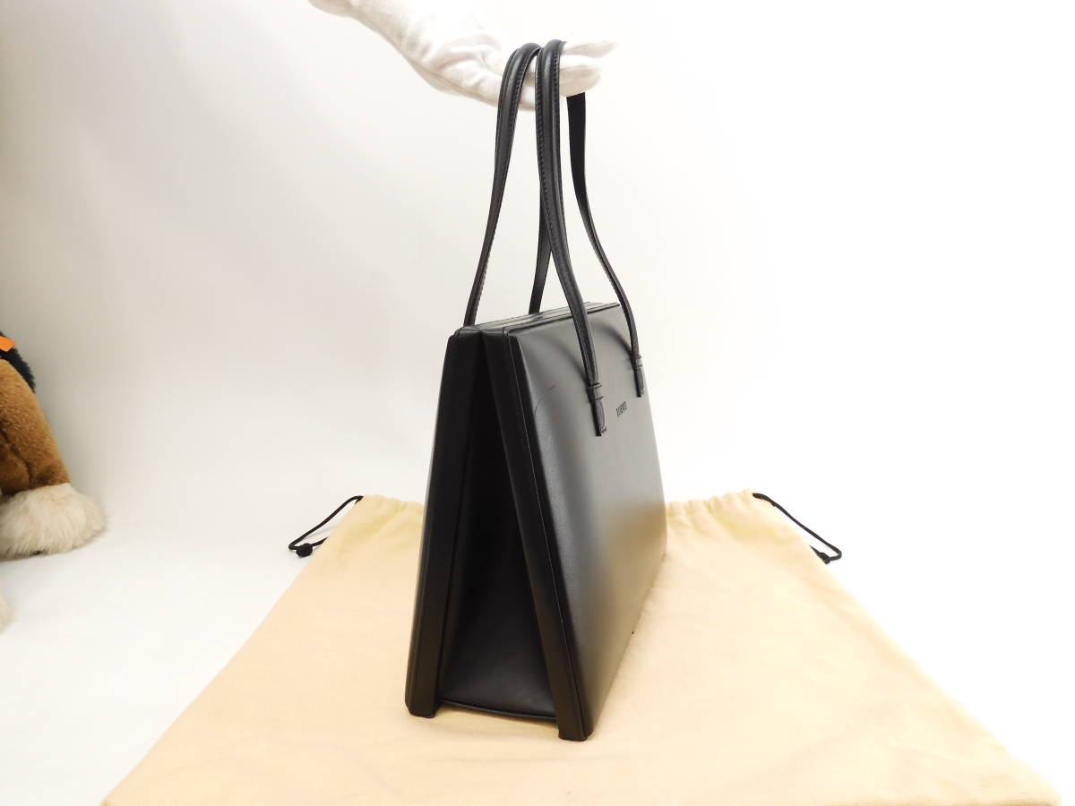 ロエベ ハンドバッグ ボスタル レザー黒 トートバッグ 美品@ 1 ロエベ ハンドバッグ ボスタル レザー黒 トートバッグ 美品@ 1
