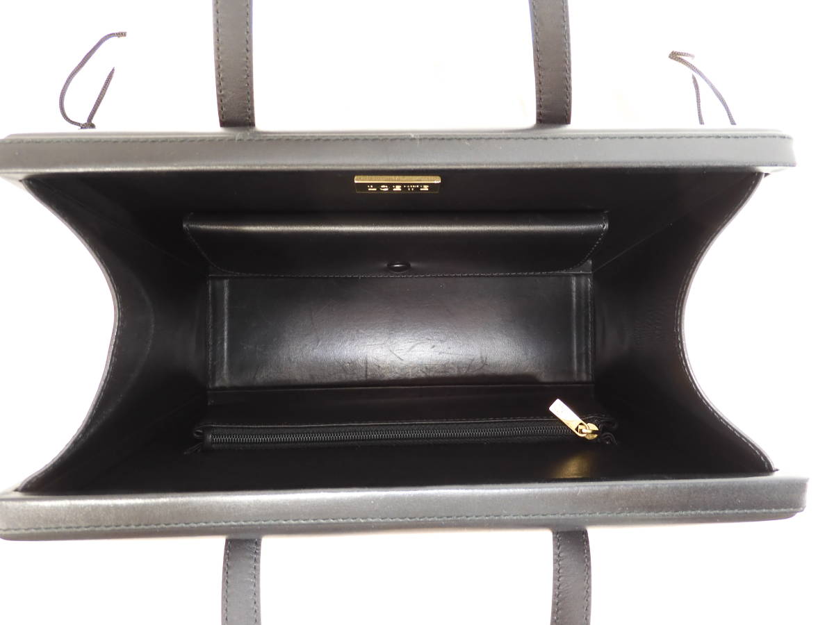 ロエベ ハンドバッグ ボスタル レザー黒 トートバッグ 美品@ 1 ロエベ ハンドバッグ ボスタル レザー黒 トートバッグ 美品@ 1