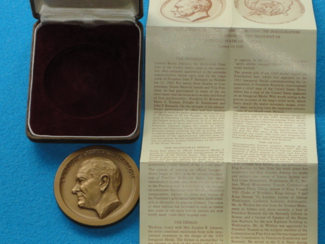 ◆アメリカ第36代大統領リンドン・ジョンソン就任記念銅メダル ◆_画像6
