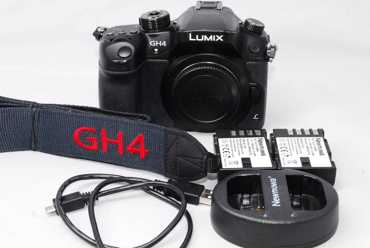 ◆美品◆ パナソニック Panasonic LUMIX DMC-GH4 ボディ ミラーレス ブラック ★動作確認済み★ シャッター回数6056回！_画像1