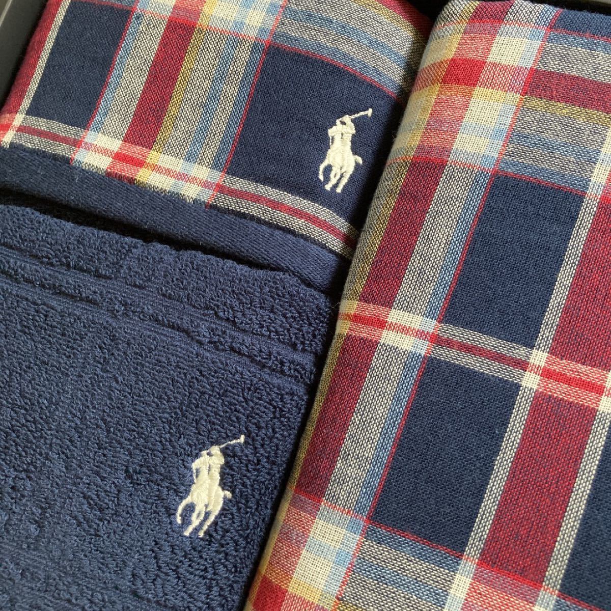 RALPH LAUREN ラルフローレン バスタオル ガーゼ ウォッシュタオル