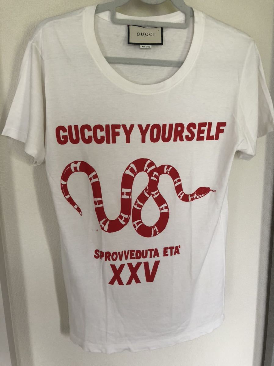 GUCCI ヘビロゴ半袖Tシャツ XXS グッチ_画像1