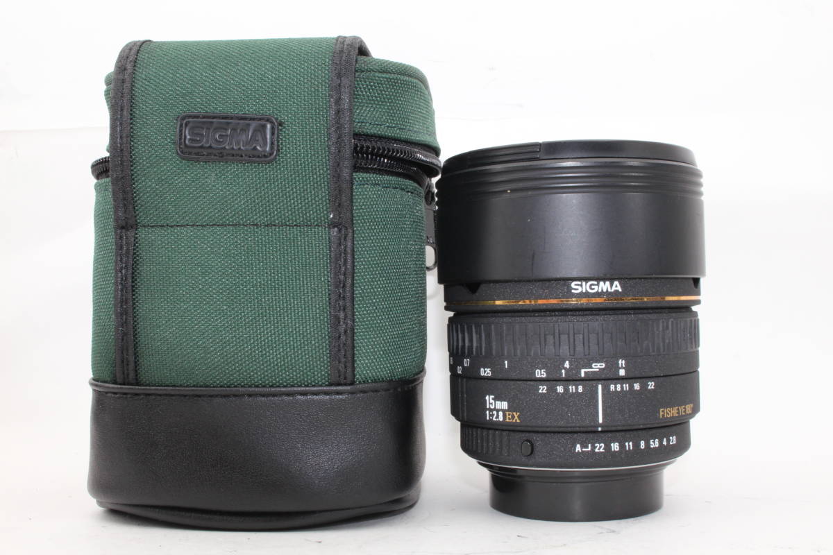  beautiful goods * Sigma lens (S1003616)SIGMA Sigma EX 15mm F2.8 fish I soft case 