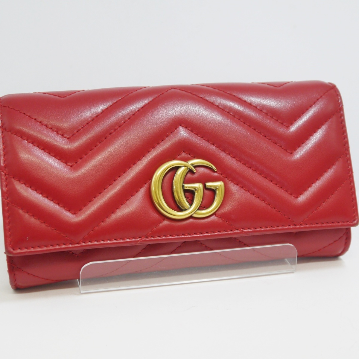 ☆USED品 GUCCI【グッチ 443436 GGマーモント キルティングレザー