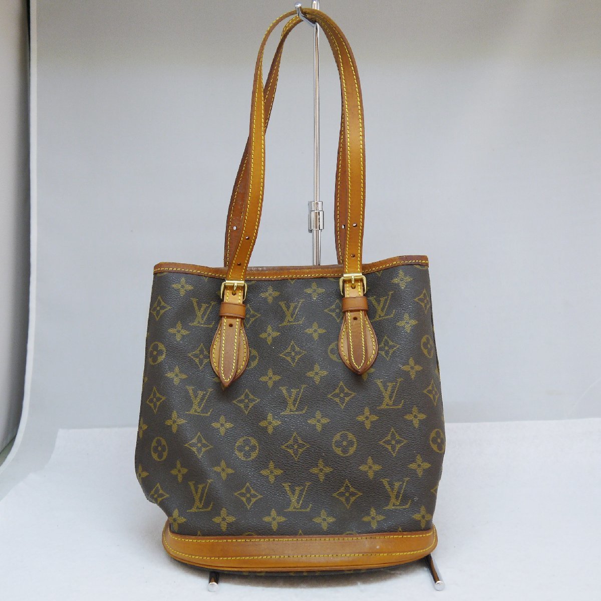 ジャンク品・保管品 Louis Vuitton ルイヴィトン M42238 バケットPM