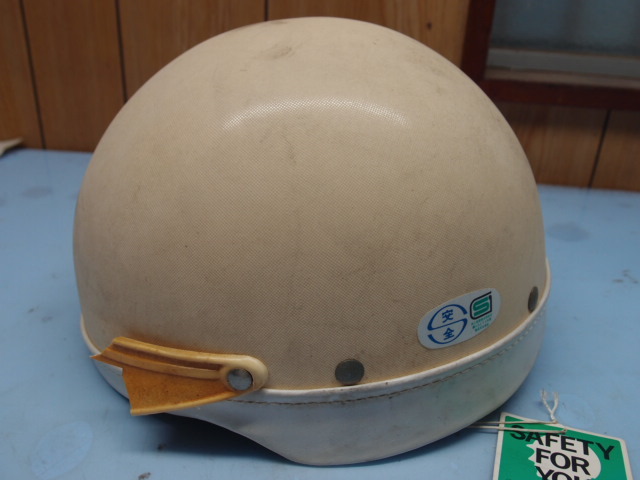 スズキ　S-006　ヘルメット　白　レトロ　希少　長期保管未使用品_画像3
