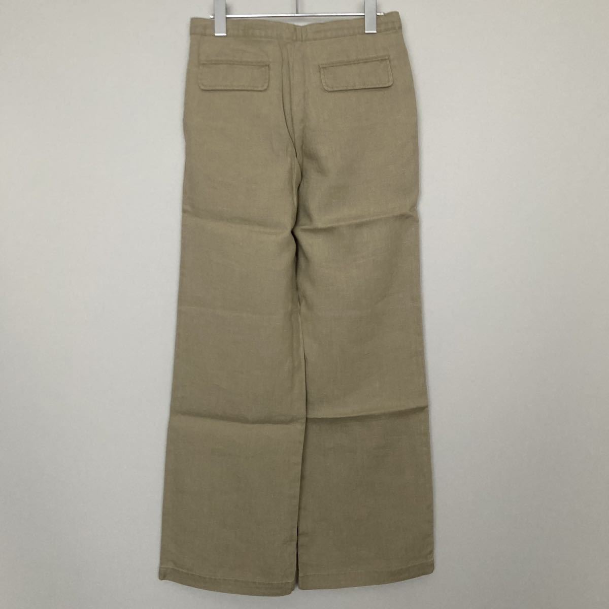  new goods unused Le minor Le Minor linen wide pants Easy pants lady's made in Japan 38 size 