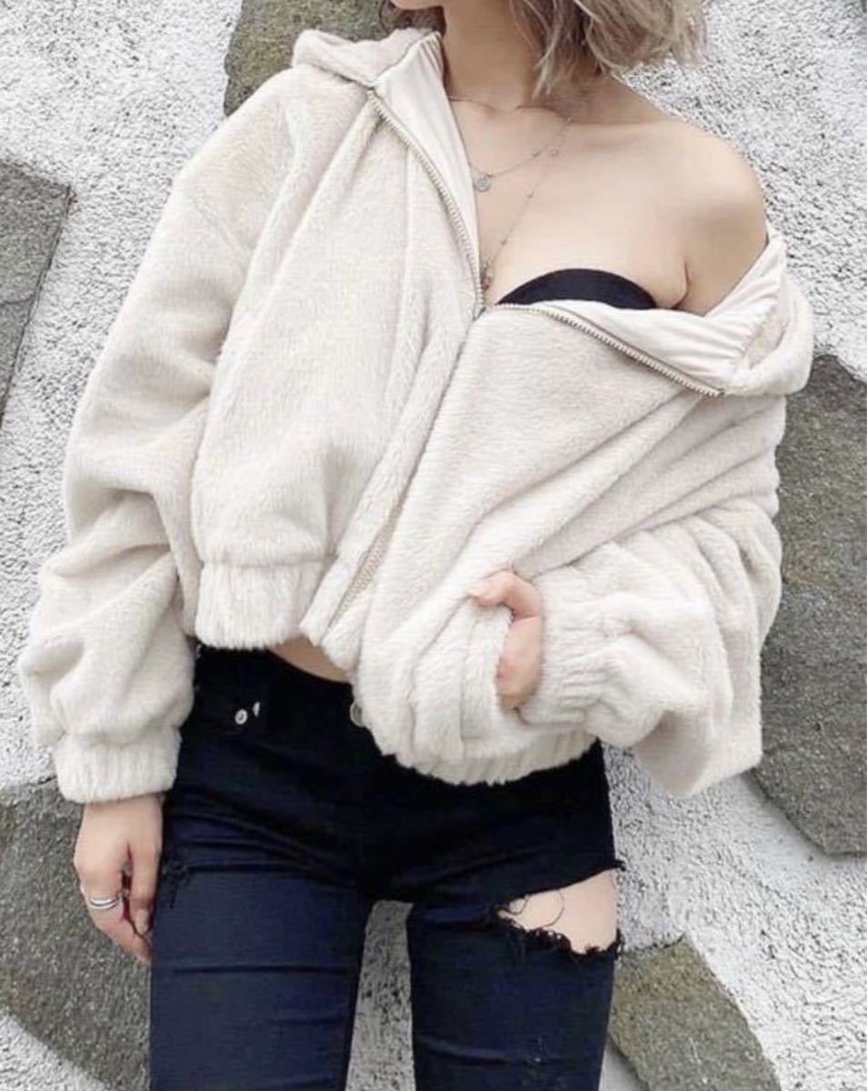 ☆ 1回着用のみ ☆ GYDA ジェイダ ☆ エコファーショートコート