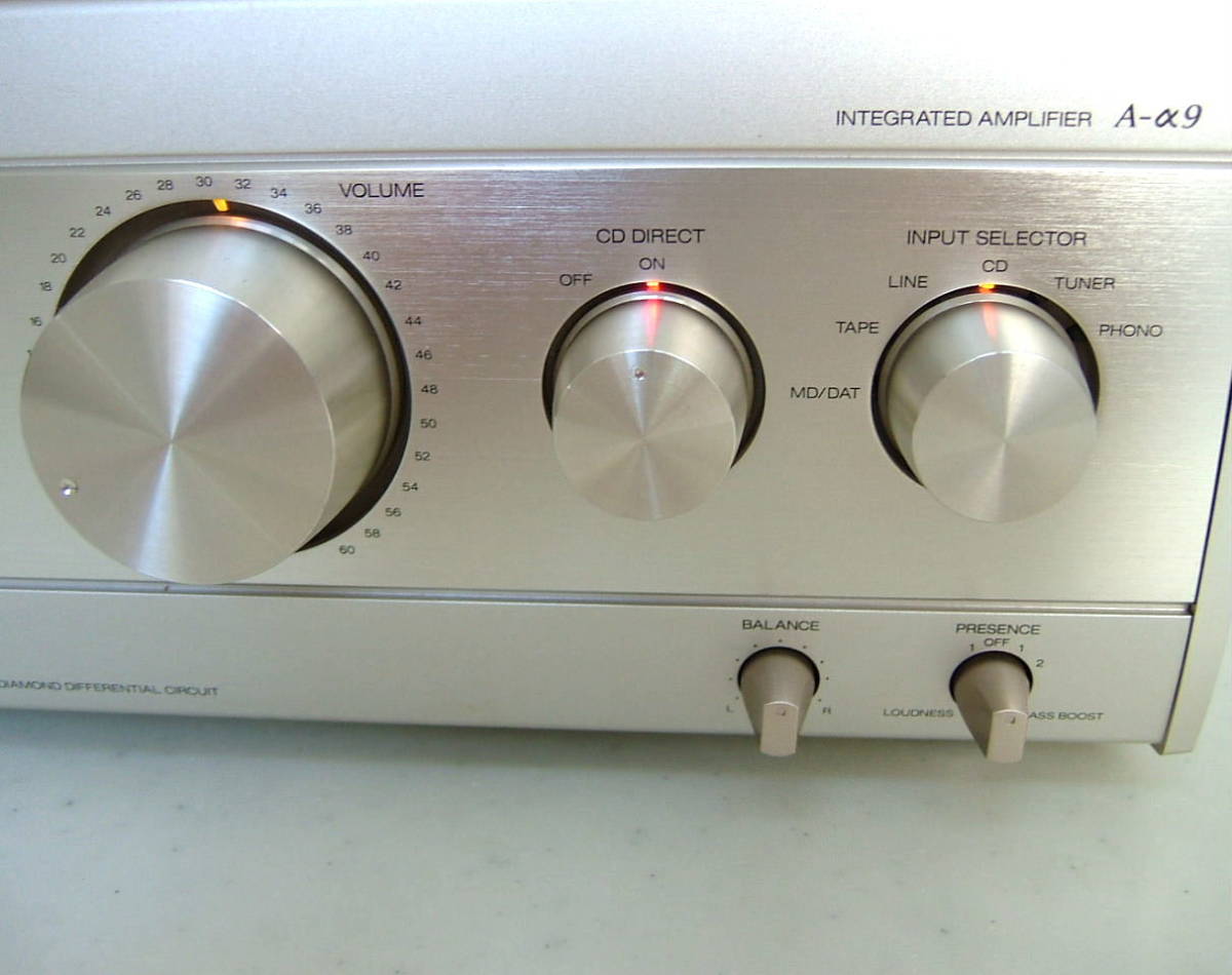  finest quality work properly guarantee SANSUI Sansui A-α9 pre-main amplifier original exclusive use remote control attaching 