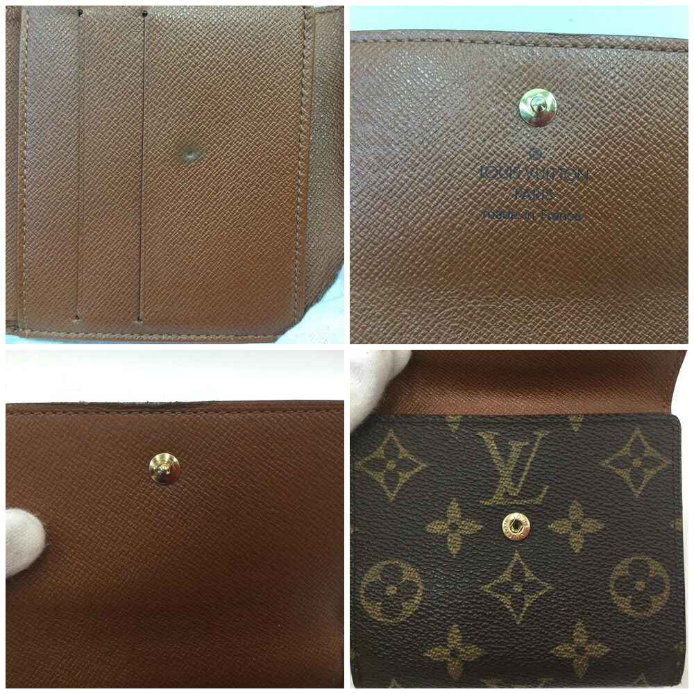 〇〇 LOUIS VUITTON ルイヴィトン モノグラム ポルトモネビエカルトクレディ 財布 M61652 傷や汚れあり_画像5