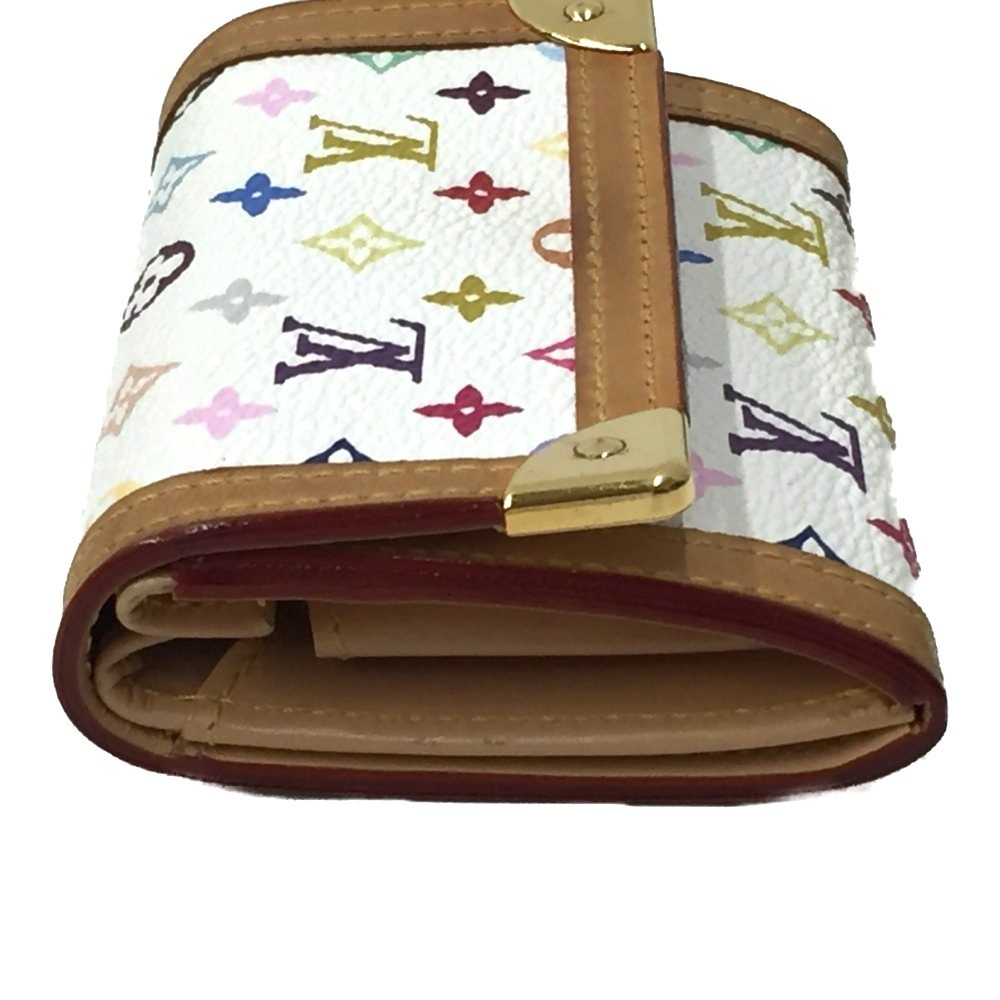 △△ LOUIS VUITTON ルイヴィトン モノグラム マルチカラー ポルトモネ プラ M92657 やや傷や汚れあり_画像4