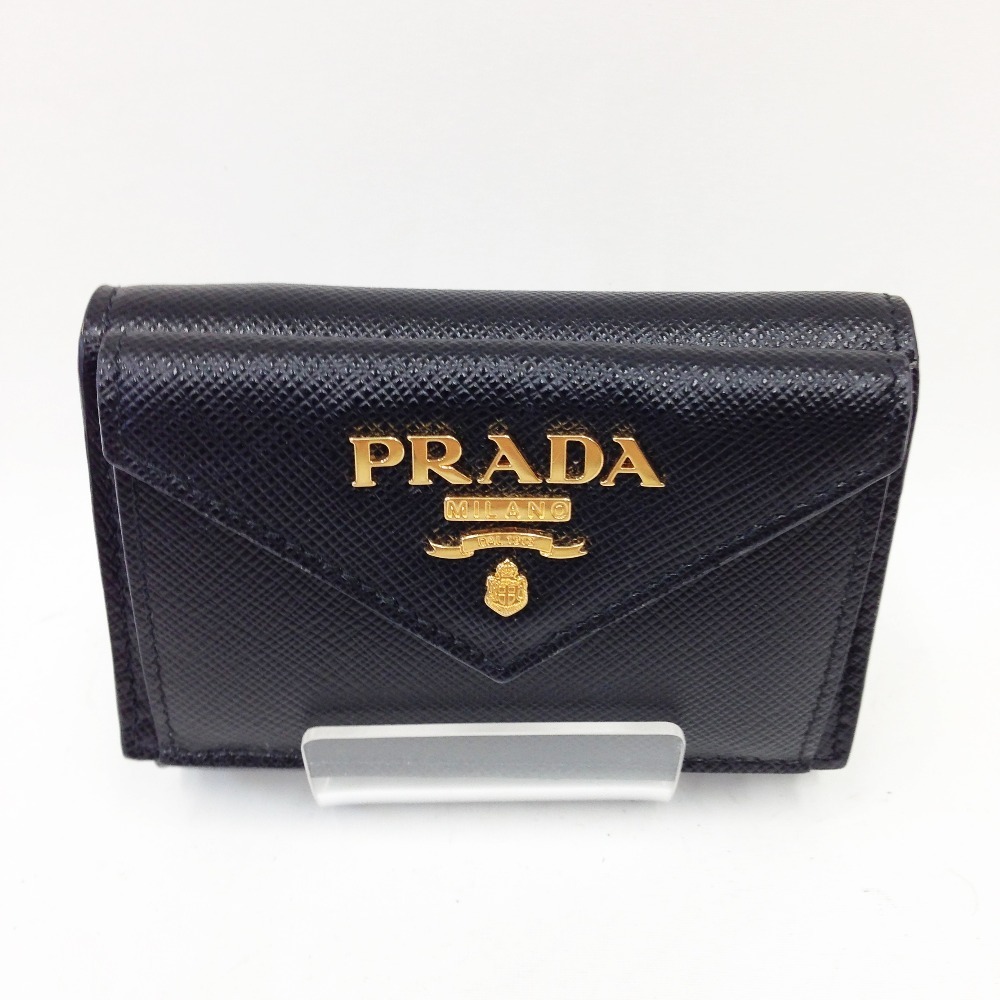 新品未使用✨ プラダ 三つ折り財布 サフィアーノ コンパクトウォレット