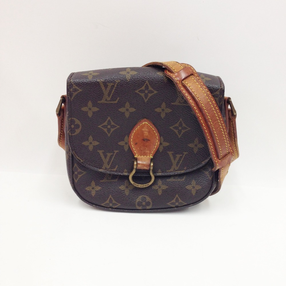 〇〇 LOUIS VUITTON ルイヴィトン モノグラム ミニサンクルー ショルダーバッグ ポシェット M51244 ブラウン 現状渡し 全体的に状態が悪い_画像1