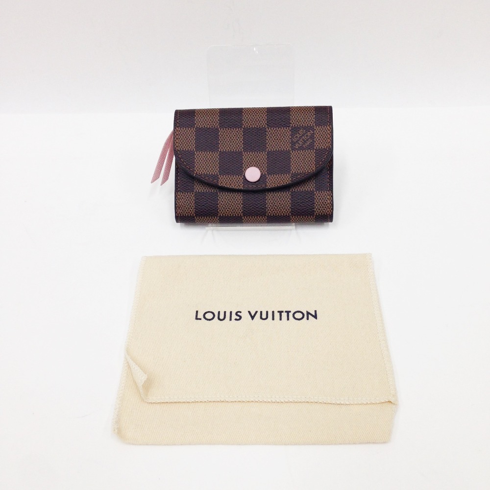 〇〇 LOUIS VUITTON ルイヴィトン ダミエ ポルトモネ・ロザリ