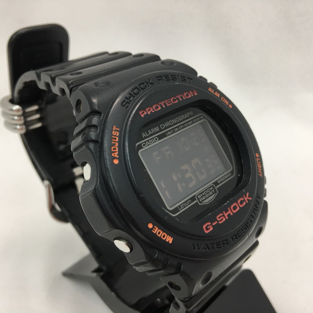 ▼▼ CASIO カシオ G-SHOCK リアルブラック レッドアイ ブラック反転液晶 スティングモデル DW-5750RE-1JF やや傷や汚れあり_画像3