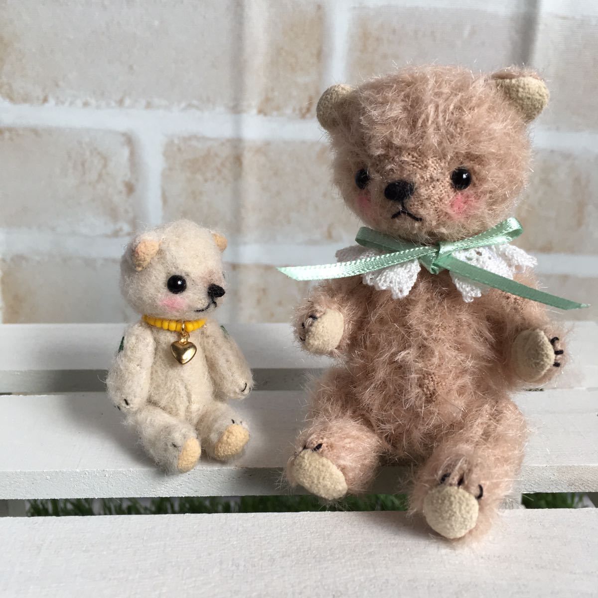 作家様 小さなテディベア 今だけセール 作家様 小さなテディベア ブライス キャラクターグッズ