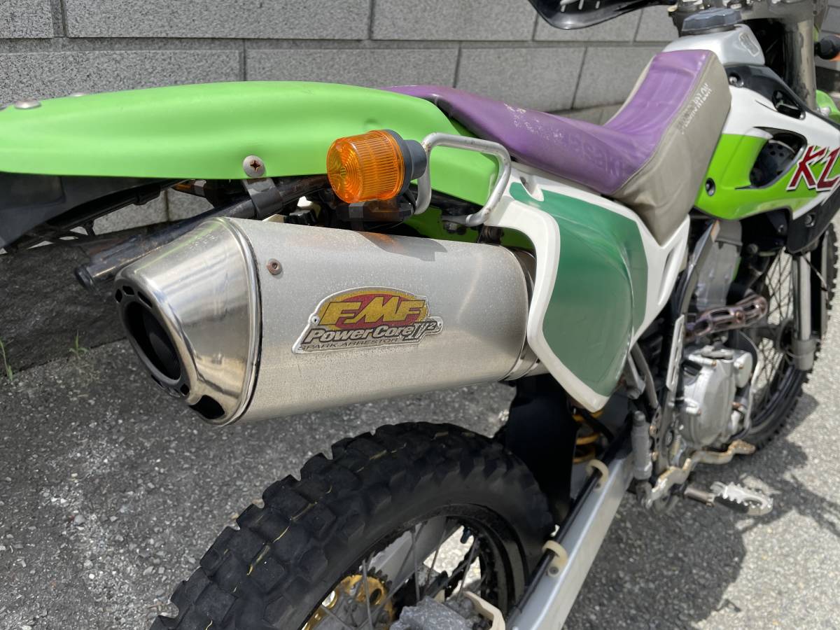 ９８００キロ　カワサキ KLX250 LX250E デジタルメーター　書類、鍵付き レストアベース車_画像4