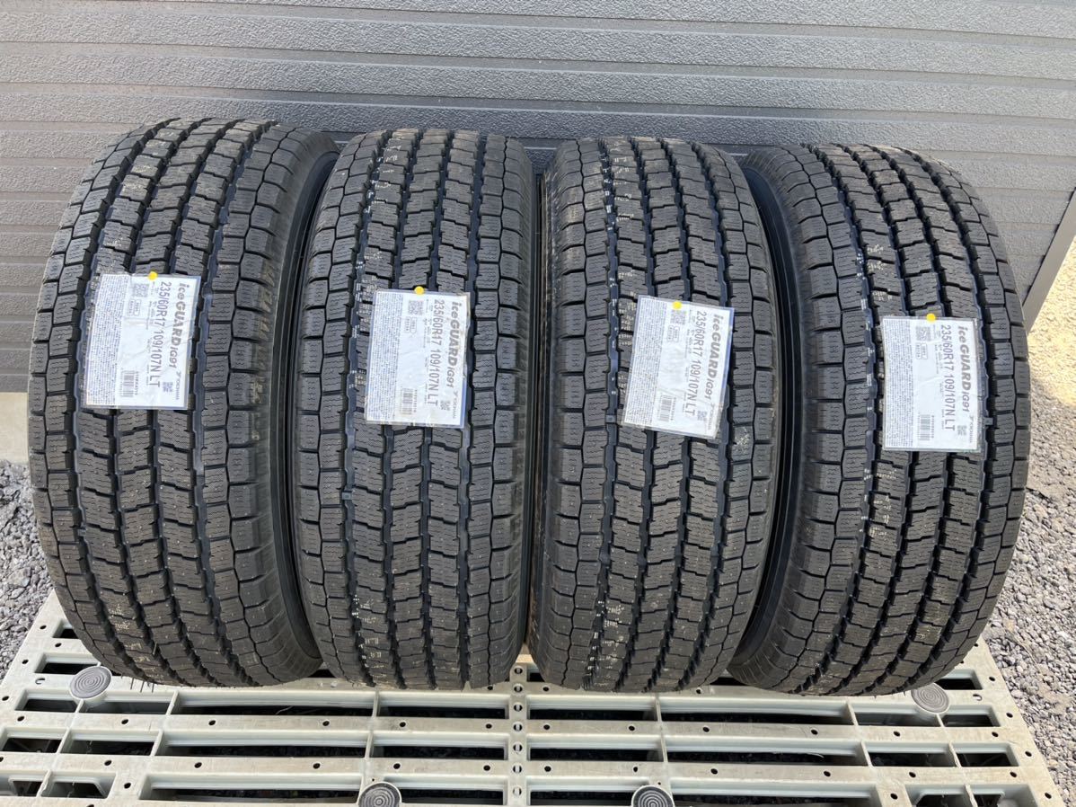 T296 新品未使用 235/60R17 109/107 LT YOKOHAMA iceGUARD iG91 冬タイヤ スタッドレス 2019年製 4本セット価格 グランエース等に_画像2