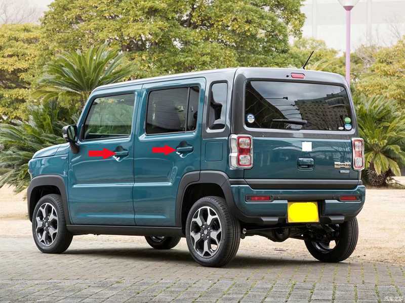 スズキ ハスラー MR52S MR92S クローム メッキ ドアハンドルカバー スズキ ハスラー MR52S MR92S カーボン調 ドアハンドルカバー