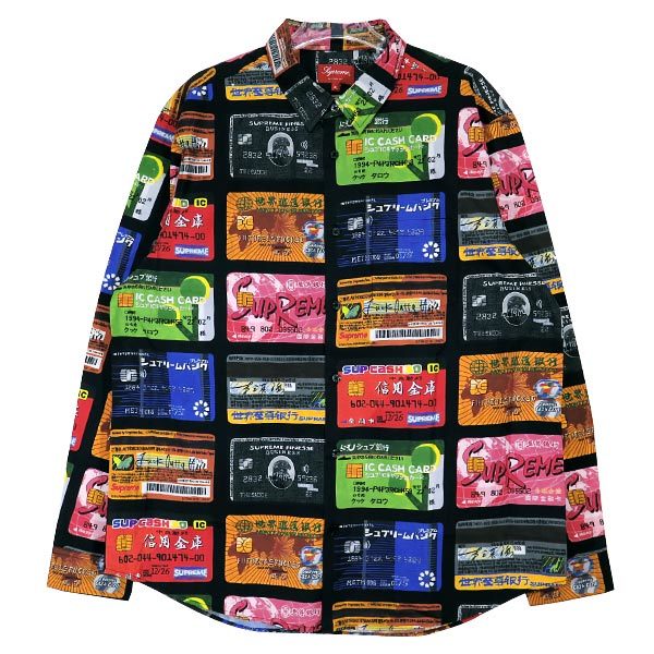 SUPREME シュプリーム 22SS CREDIT CARDS SHIRT クレジット カード