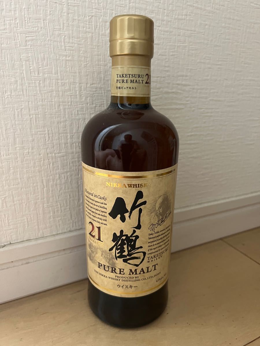 送料込み・終売品・未開封】竹鶴 21年 ピュアモルト 700ml ニッカ