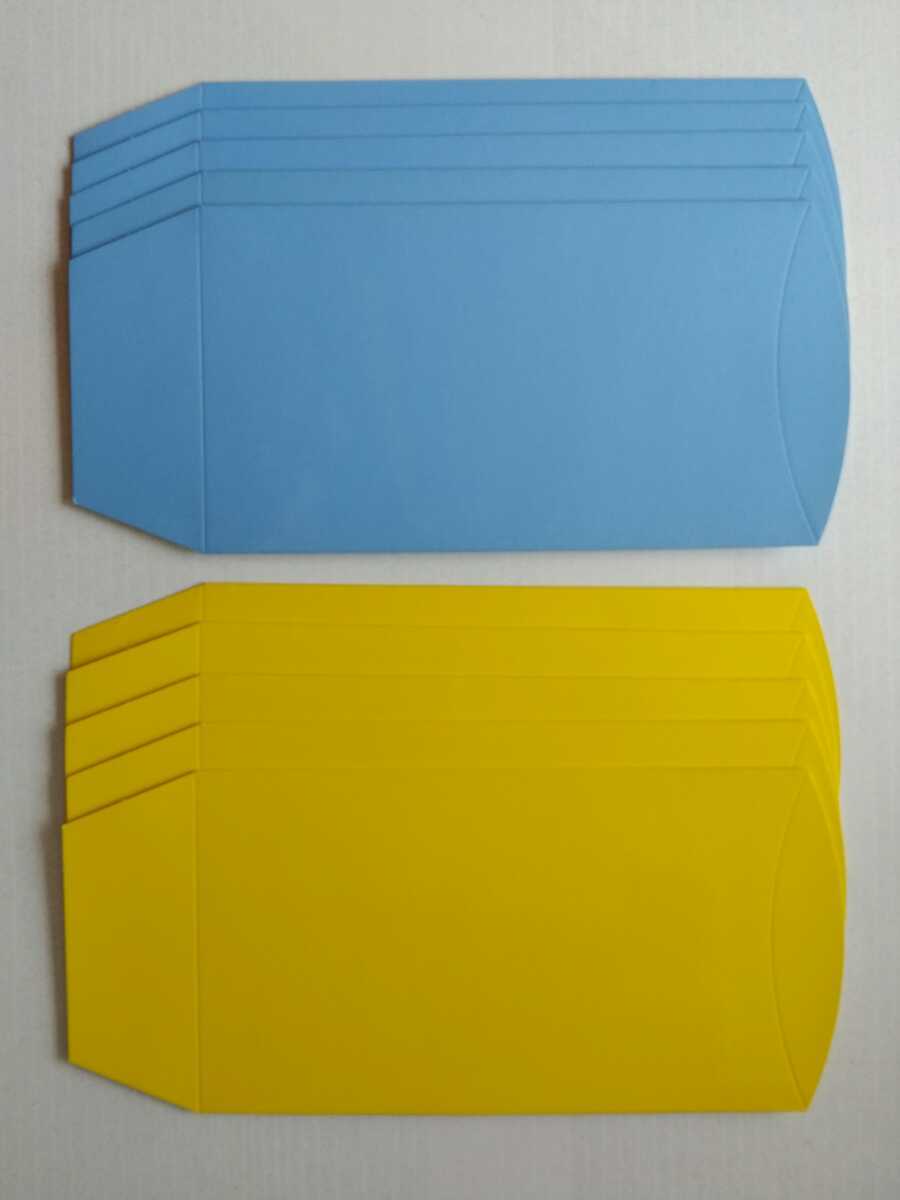  craft box бледно-голубой желтый цвет каждый 5 листов 10 шт. комплект pillow кейс pillow box подарок упаковка мелкие вещи аксессуары 