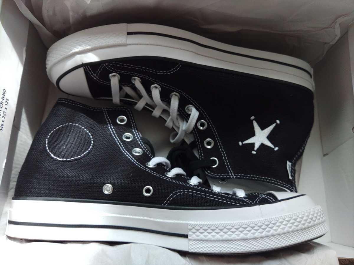STUSSY × CONVERSE CT70 All Star Hi Black US9 27.5cm ステューシー