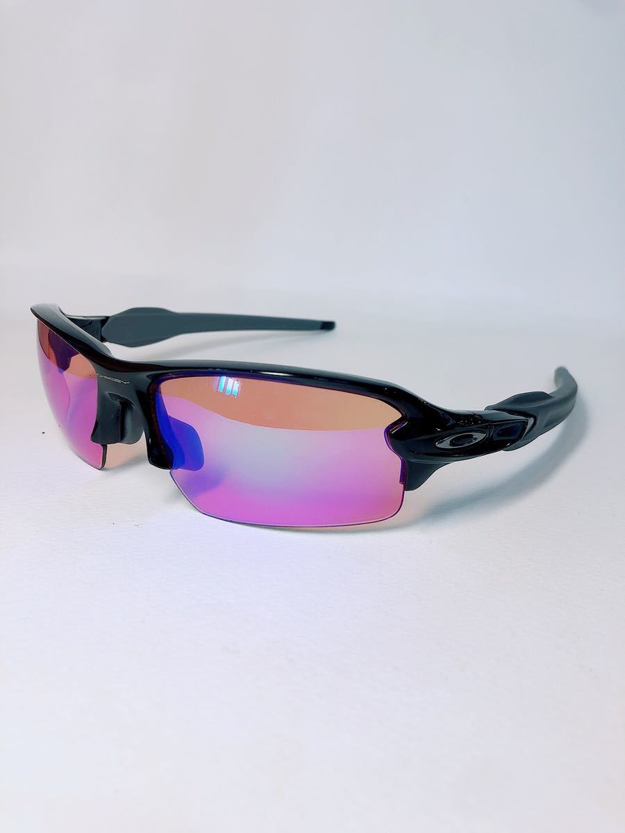 送料無料 極美品 オークリーサングラス OAKLEY フラック2.0 FLAK2.0 専用出品 オークリー サングラス 白 プリズムゴルフ+ミラー FLAK2.0 サングラス/メガネ