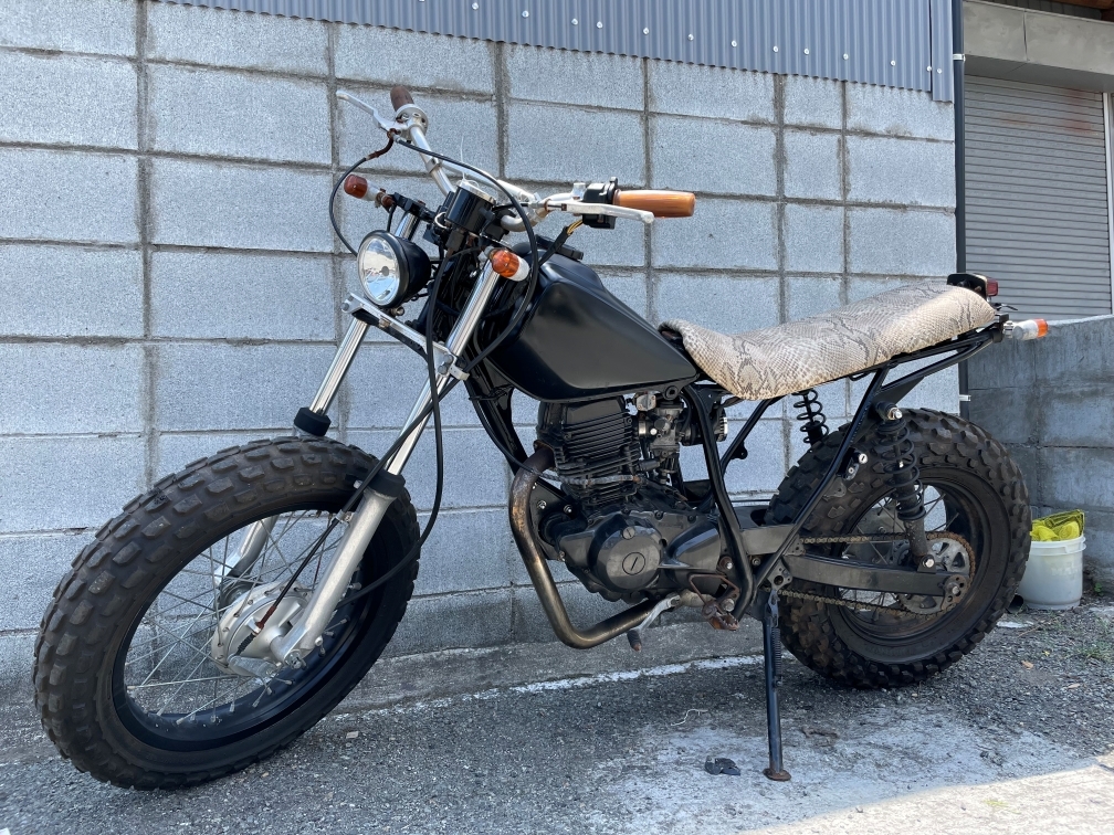 TW200 2JL-057 エンジン始動確認 書類あり スカチューンカスタム