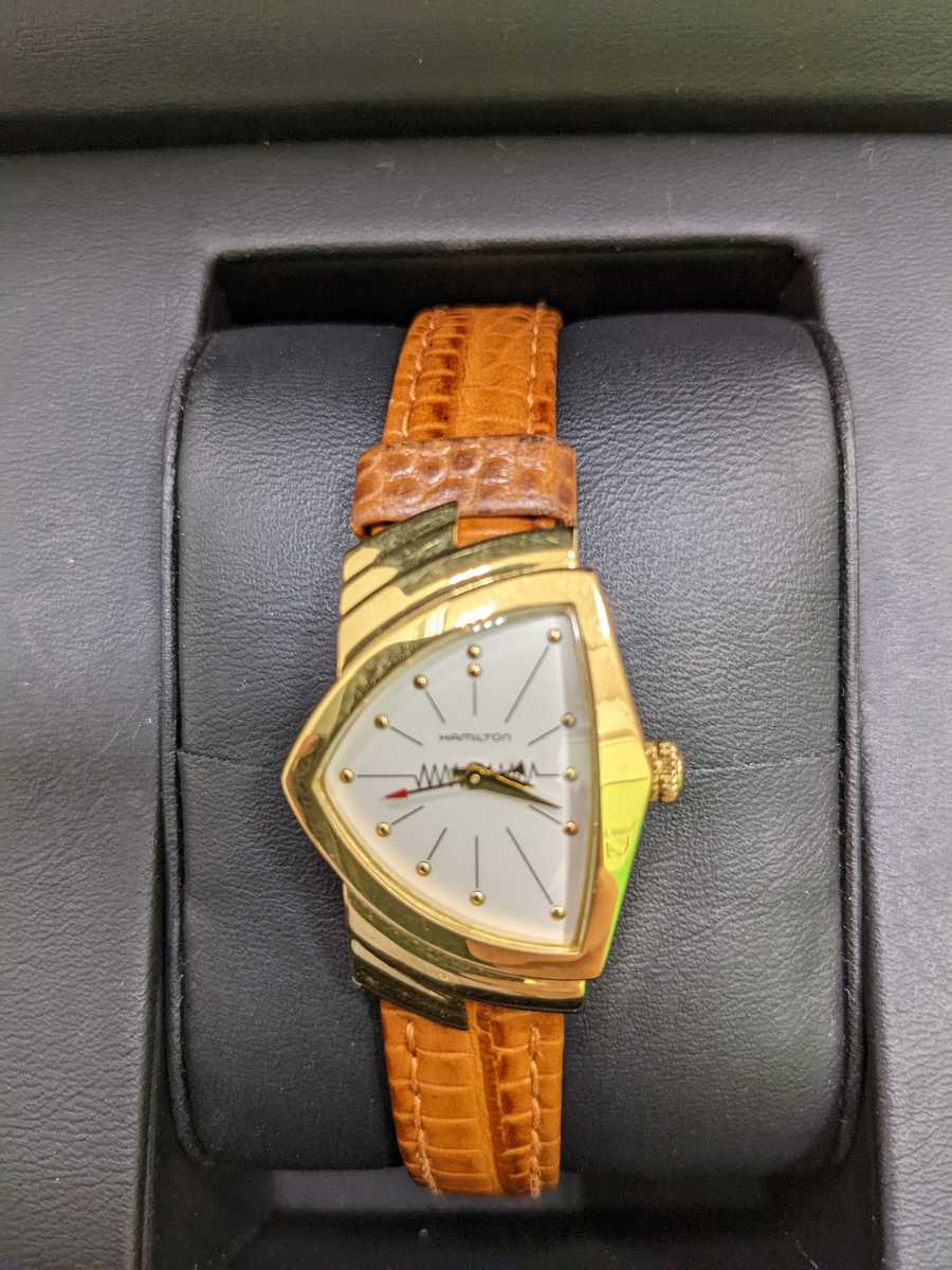 稼働品 HAMILTON ハミルトン H241010 ベンチュラ クオーツ レディース