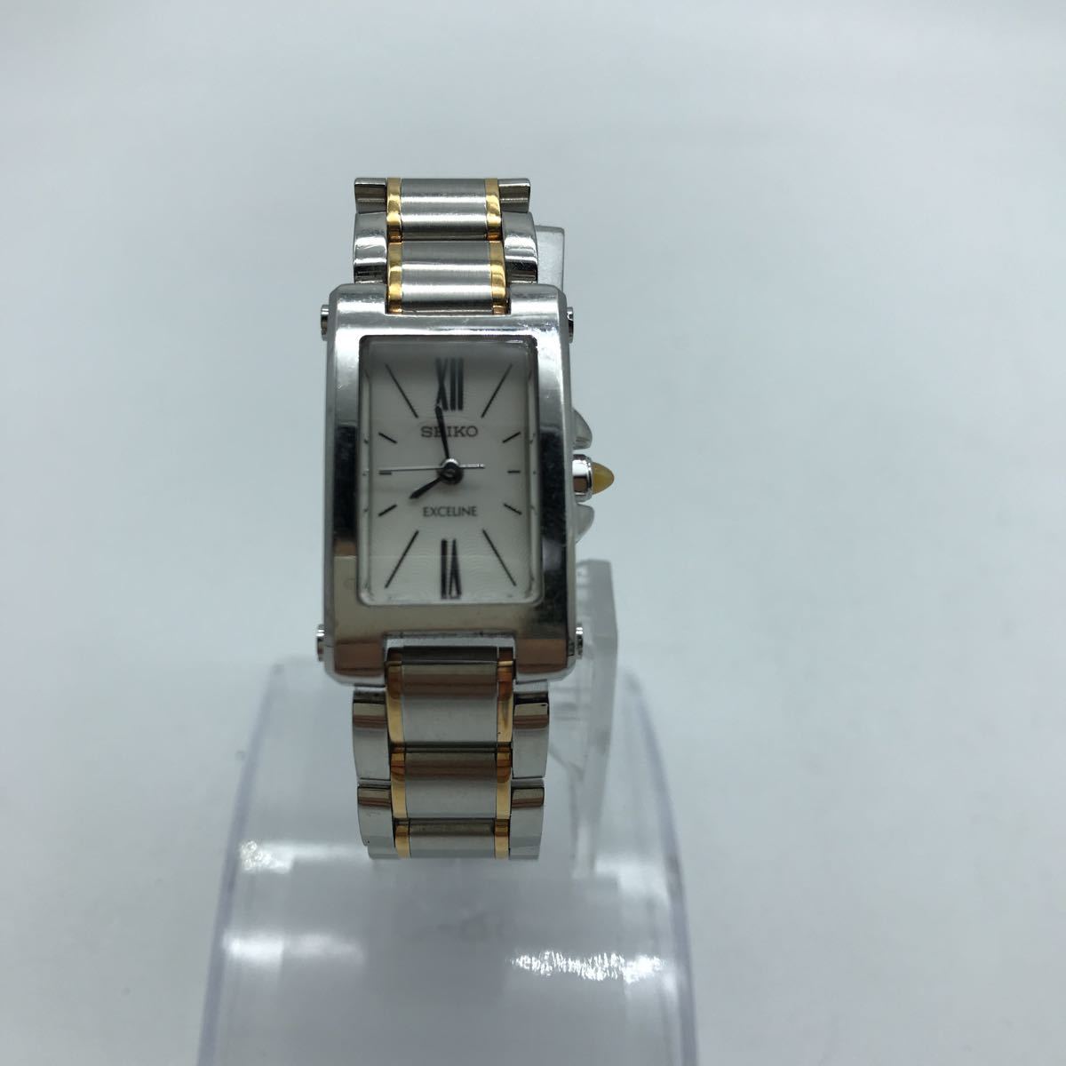 SEIKO Seiko наручные часы EXCELINE Exceline 1F21-0AN0 женский белый циферблат рабочий товар 