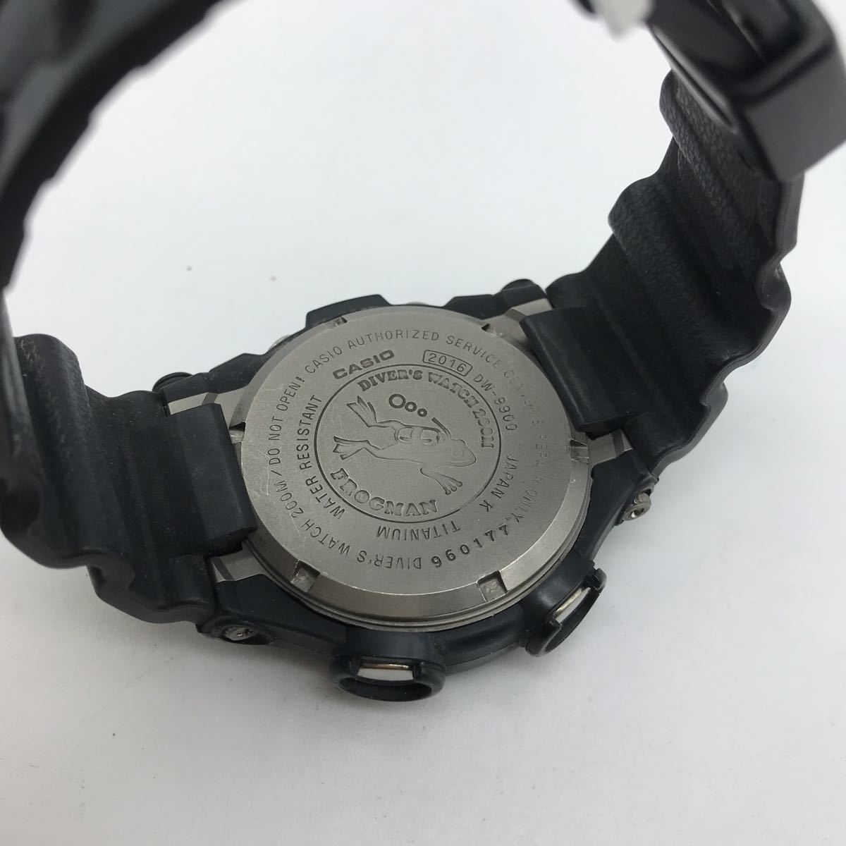 CASIO カシオ G-SHOCK ジーショック DW-9900 FROGMAN フロッグマン ブラック 動作品_画像5