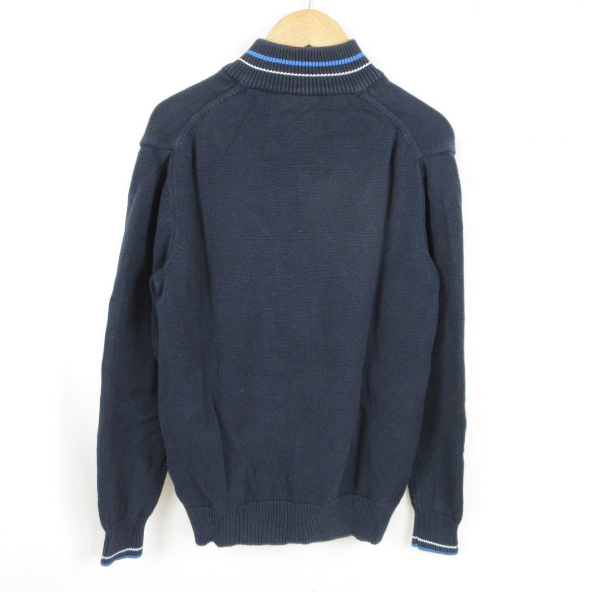 FRED PERRY 子供服 イタリア製 コットンニット ジップ セーター size12YRS/フレッドペリー　0503