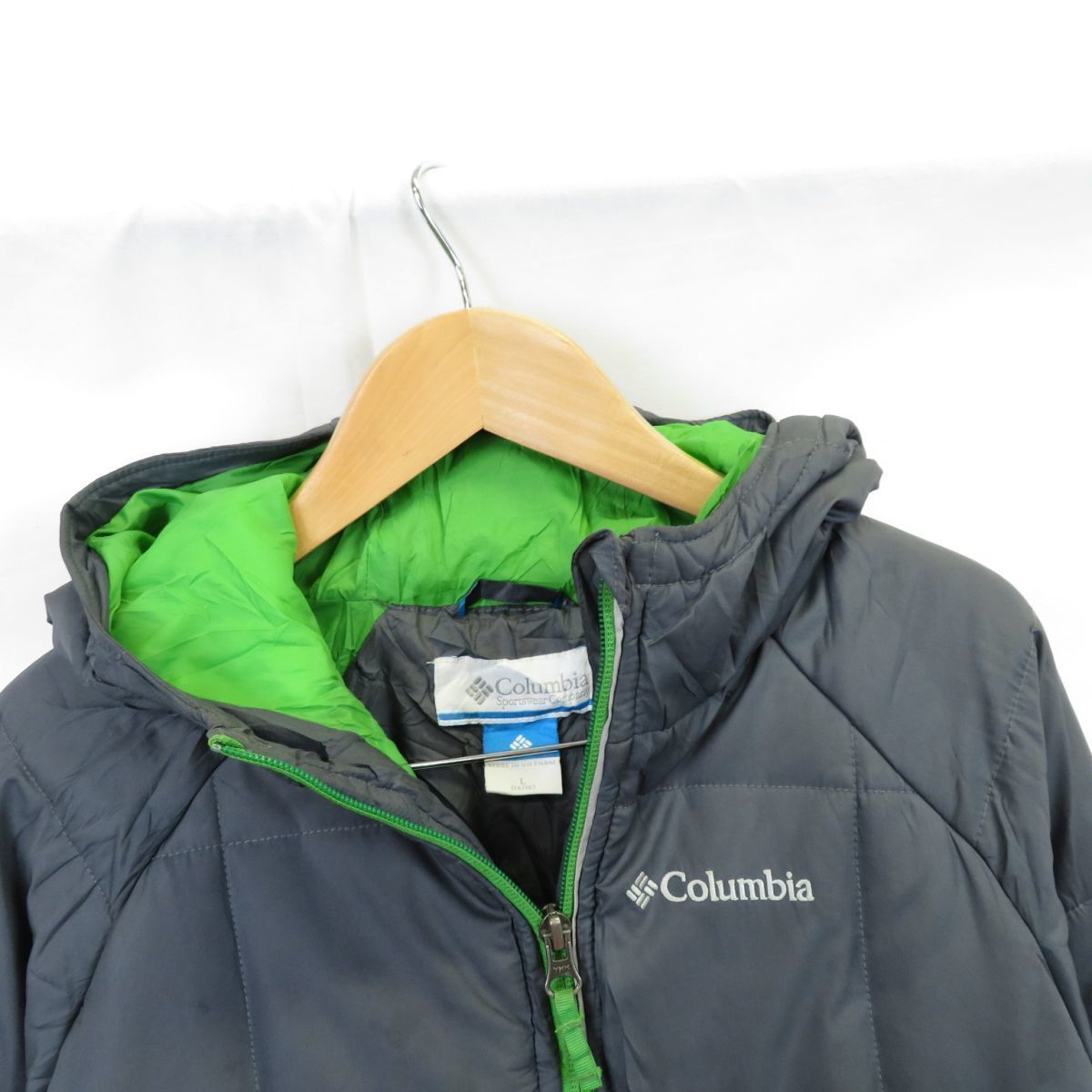 Columbia Pine Pass Jacket 中綿フーディー ジャケット sizeキッズL/コロンビア　0303_画像2
