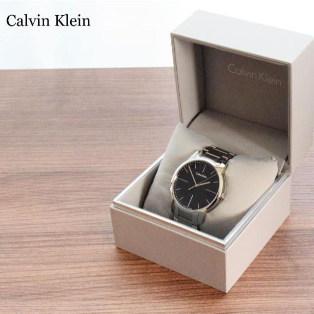 極美品 Calvin Klein カルバンクライン 43mm 三針 クオーツ アナログ 腕時計 ウォッチ A367 - esupport.vn