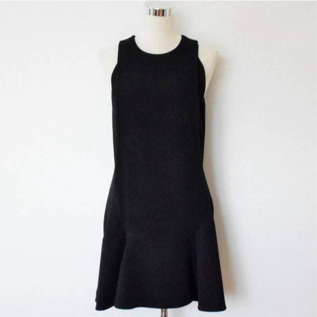 美品 GIVENCHY ジバンシィ ストレッチ ノースリーブ フレア ワンピース