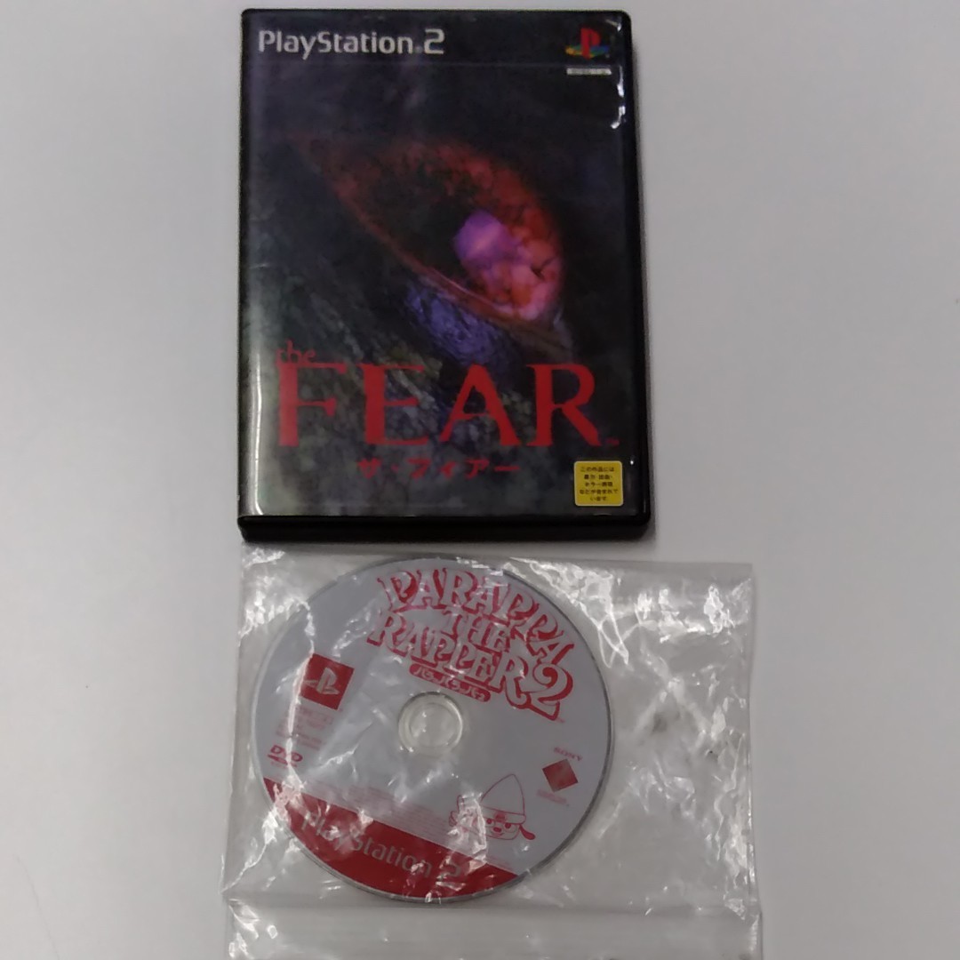 PS２ソフト the FEAR ザ・フィアーのDISC 3&4とパラッパラッパー2