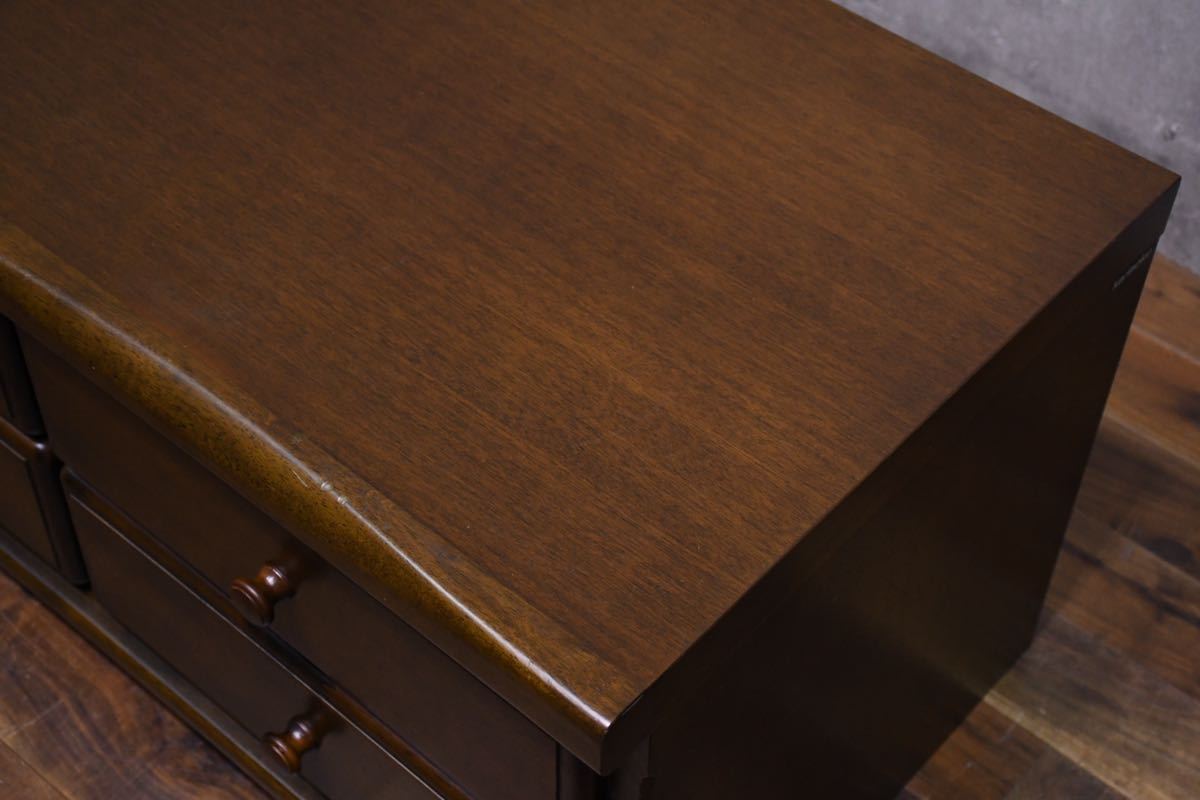 BGC38 karimoku カリモク QR2304 ローチェスト 2段4杯 整理箪笥 整理タンス ローボード 和モダン 収納家具 引出し 抽斗 サイドチェスト 8