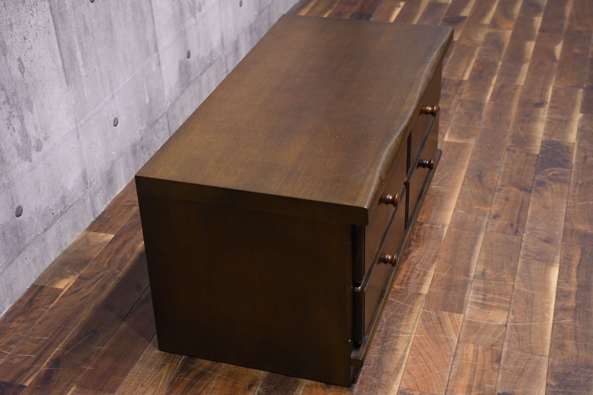BGC38 karimoku カリモク QR2304 ローチェスト 2段4杯 整理箪笥 整理タンス ローボード 和モダン 収納家具 引出し 抽斗 サイドチェスト 4