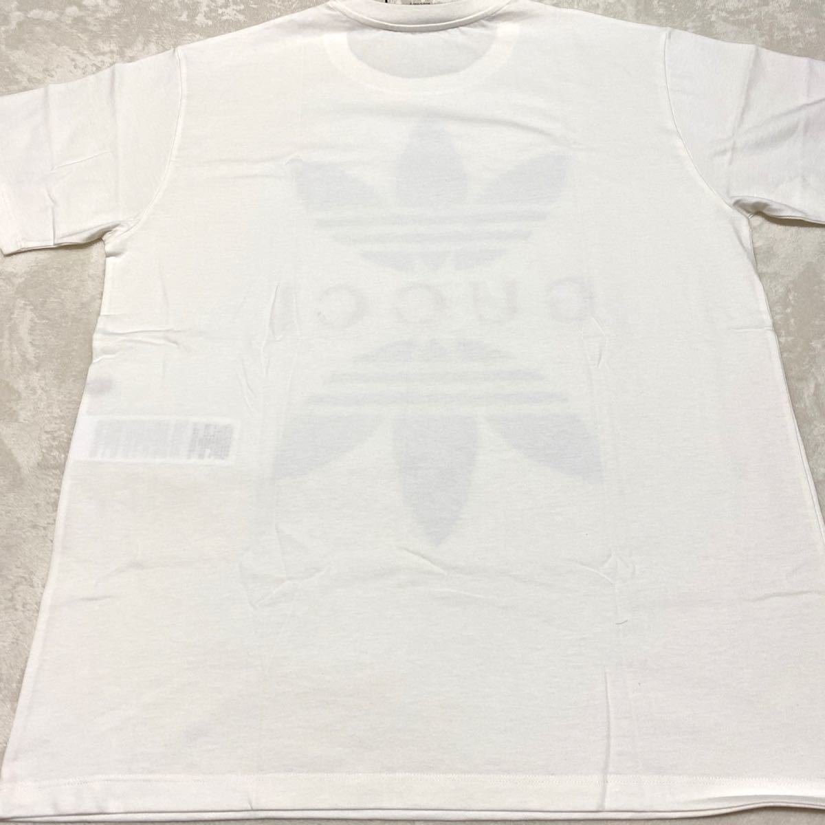 安心の匿名配送☆レア☆adidas×GUCCI☆コラボTシャツ☆Tシャツ☆白☆ホワイト☆正規品☆アディダス☆グッチ