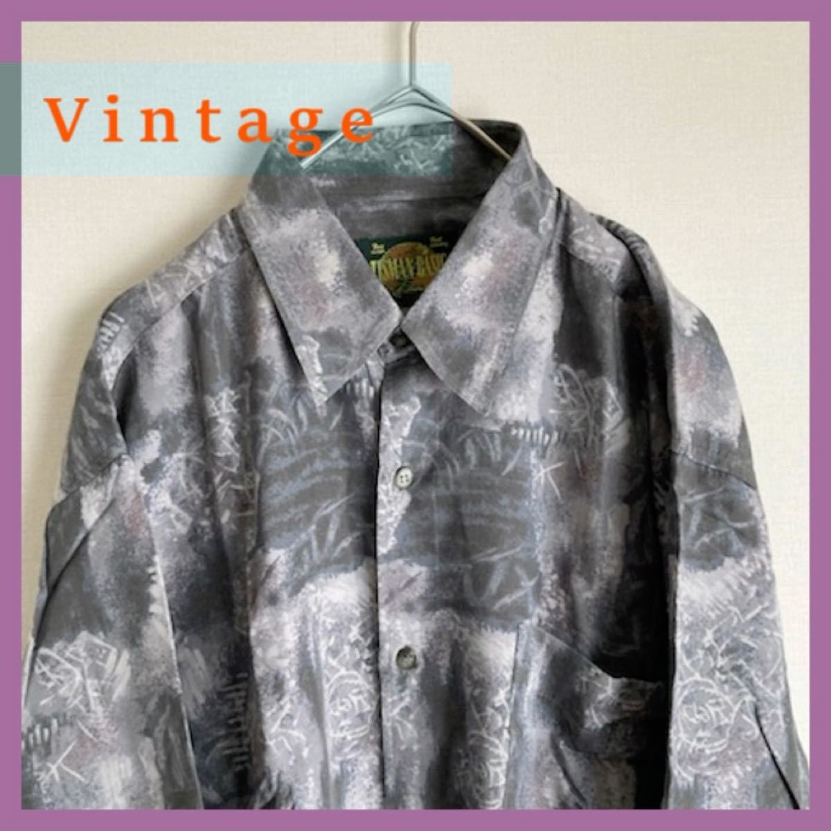 希少 vintage ヴィンテージ ビンテージ ショート丈 囚人服 実物 ボーダー 黒白 総柄 半袖 Tシャツ プリズナーシャツ ジャケット ミリタリー メンズファッション シャツ、カジュアルシャツ