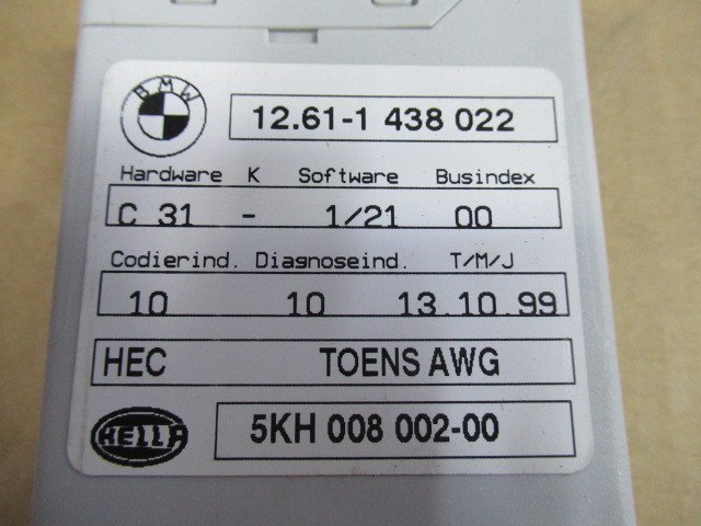 BMW Z3 E36 CL20 オイルレベルセンサーユニット リレー 純正 18093伊T_画像2