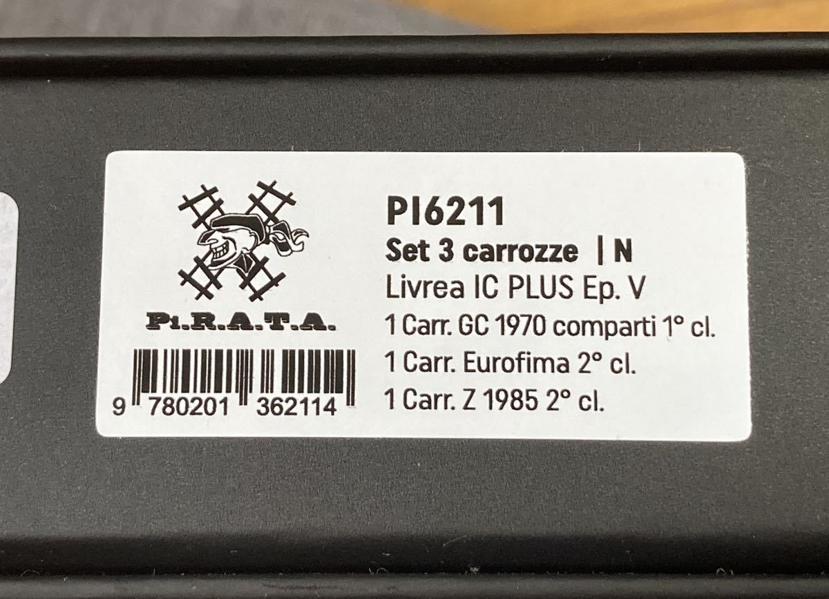 PiRATA FS IC Plus イタリア インターシティ客車3両 6211 鉄道模型 PiRATA FS IC Plus イタリア インターシティ客車3両 6211 鉄道模型