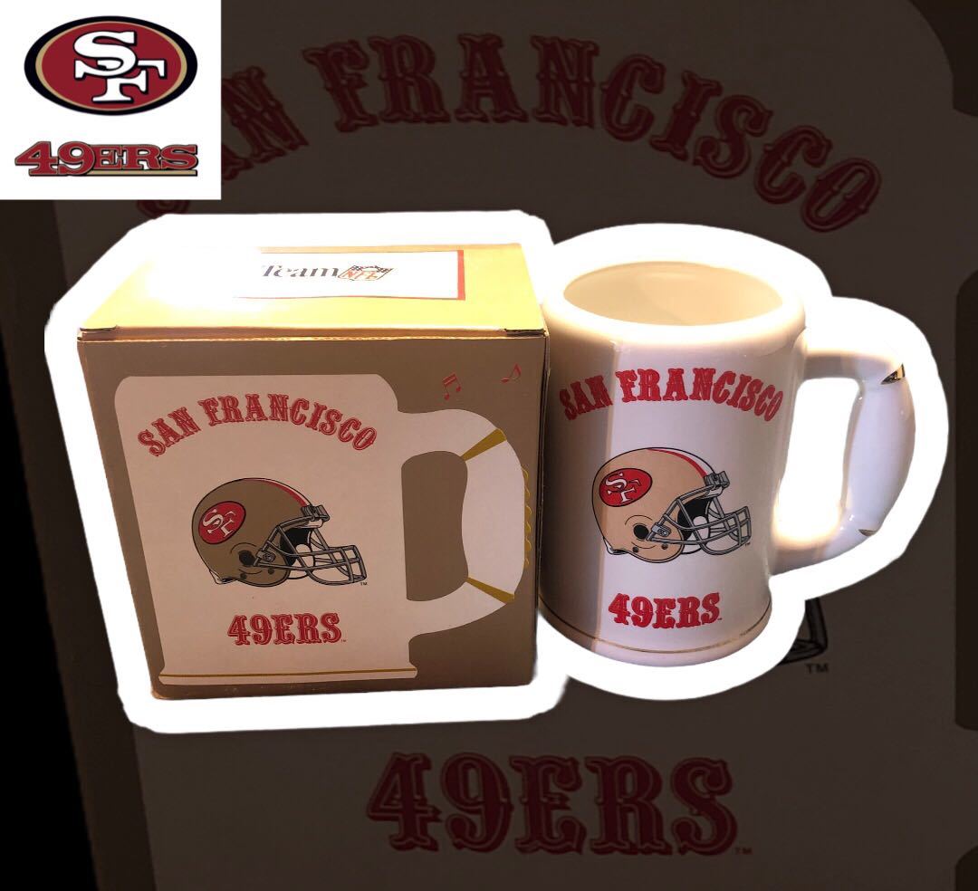 DEADSTOCK подлинная вещь NFL огромный кружка Сан-Франциско 49ers Bay Area SanFrancisco трудно найти USA редкий Team неиспользуемый товар 