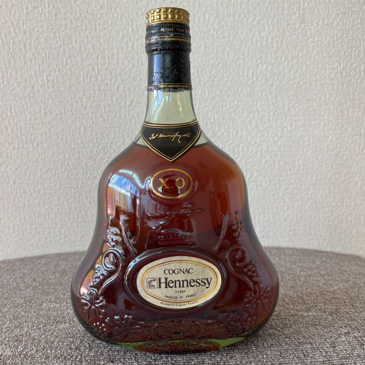 1円〜スタート】Hennessy ヘネシーXO グリーンボトル 金 キャップ 古酒