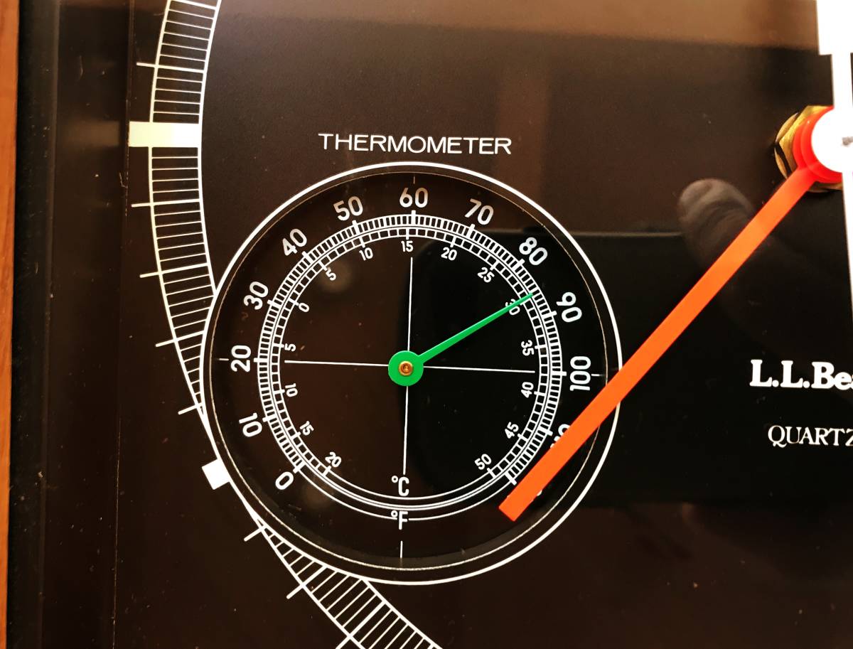 【希少美品】 1970s エルエルビーン サンビーム ウェザーステーション クロック アメリカ製 L.L.Bean SUNBEAM WEATHER STATION 掛け時計_画像3