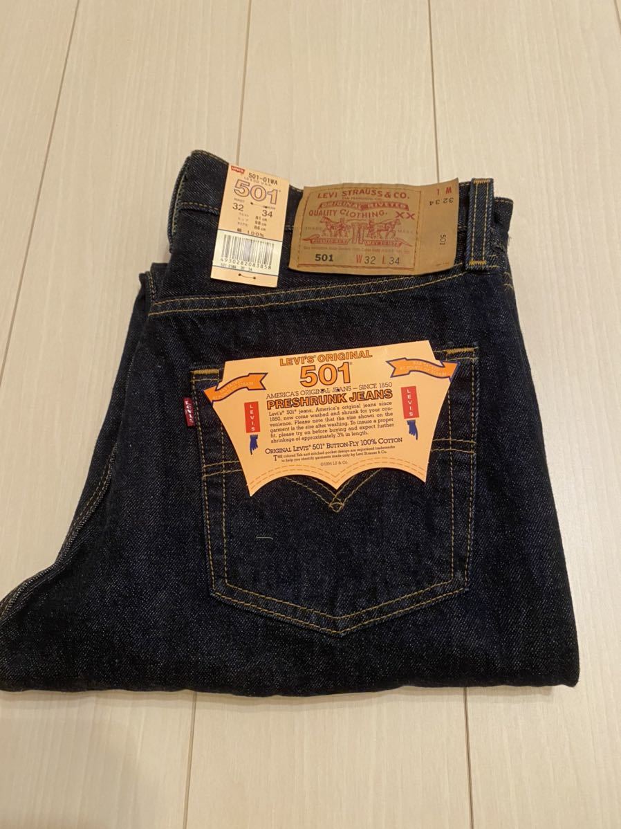 リーバイスW32デッドストック Levi's 501 USA製 01年7月製 新品 米国製